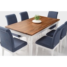 VRL Mobilya Cottage 165 Ahşap Ayaklı Mutfak Cafe Masası