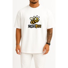 Bahriyeli Collection Oversize Zombee Zombi Arı Göğüs Baskılı Unisex T-Shirt