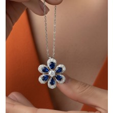 Modahilye - 925 Ayar Gümüş Lotus Çiçeği Kolye