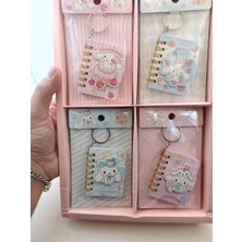Meyra Accessories Sanrio Cinnamorol Mini Anahtarlık'lı Defter Mıknatıslı Kapaklı Tatlı Minik Hediyelik A Kalite 1ADET