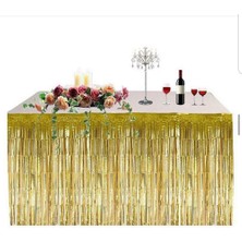 Parti Pera Kaliteli Lacivert Masa Püsülü Süsü 75*360 cm