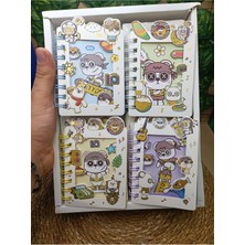 Meyra Accessories Mini Hayvan Figürlü Defter 3D Işlemeli Sevimli Hediyelik 1ADET