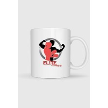 Bahriyeli Collection  Elite Fitness Logo Baskılı Kupa Bardak