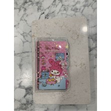 Meyra Accessories 1ADET Sanrio Kawaii Renkli Sevimli Defter Kuromi Cinnamoroll My Melodi Figür Defterler Hediye Sevgil