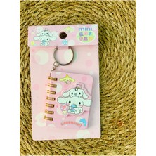 Meyra Accessories Sanrio Kawaii Minik Cep Boy Anahtarlık & Defter Mıknatıslı Kapak Kuromi My Melody Cinnamoroll Hediye