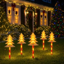 Okavango Lüx Yılbaşı Süsü 5 Adet Nooel Süsleri Bahçe Aydınlatma Yılbaşı Hediyesi