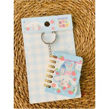 Meyra Accessories Sanrio Kawaii Minik Cep Boy Anahtarlık & Defter Mıknatıslı Kapak Kuromi My Melody Cinnamoroll Hediye