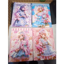 Meyra Accessories Anime Karakterli ve Diğer Karakterler Rengarenk Anime Defterleri Okul Öncesi Öğrenci Hediyesi 1ADET