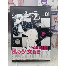 Meyra Accessories Anime Rüzgar Kız Temalı Lüx Defter Notebook Ajanda Not Defteri Yumuşak Kılıflı Hediyelik Defter