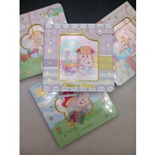 Meyra Accessories Tavşan Kız Sihirli 3D Görünümlü Şık Defter Günlük Mıknatıslı Kapaklı Hediyelik Defterler 1ADET