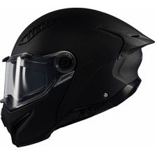 Axxis Ghostfighter SV Mat Siyah Motosiklet Çene Açılır Kask