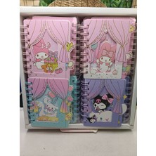 Meyra Accessories Kuromi Mini Defter Üç Boyutlu Işlemeli Not Defteri Sevimli Hediyelik Defter 1ADET