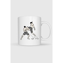 Bahriyeli Collection  Muay Thai Boxing Martial Arts Muay Boran Baskılı Kupa Bardak