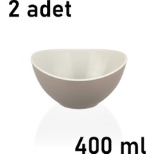 Mons 2 Adet Kase Qlux Ideas Çift Renkli Sofra Meyve Cips Salata Kuruyemiş Kasesi L-00468