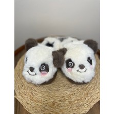 My Easy Shop Panda Figürlü Peluş Bebe Ayakkabısı Terlik Panduf