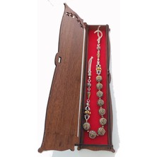 Aytens Usta Işi Pirinç Işlemeli ve Doğal Taşlı Zamak Zaza Tesbih - Özel Tasarım