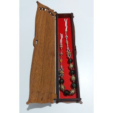 Aytens Usta Işi Pirinç Işlemeli ve Doğal Taşlı Zamak Zaza Tesbih - Özel Tasarım Zebercet Taşı (Peridot)