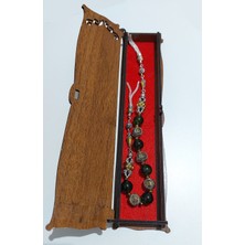 Aytens Usta Işi Pirinç Işlemeli ve Doğal Taşlı Zamak Zaza Tesbih - Özel Tasarım Zebercet Taşı (Peridot)