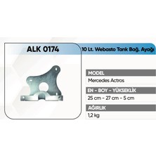  alkotek actros webasto tank ayağı 10 lt.