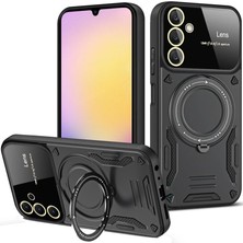 Eco Port Samsung Galaxy A35 5g Kılıf Joy Lens Standlı Kapak - Siyah