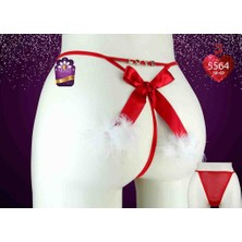 Papatya Love Metal Yazılı Tüylü Fantazi Iç Giyim