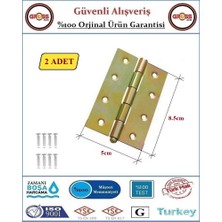 Gross AVM Yaprak Menteşe - No:3.5 - Metal - 5x8.5cm - 2 Adet