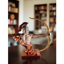 Monarch Art Antik Roma Okçu Büstü – Strateji ve Zaferin Sembolü (15 Cm)