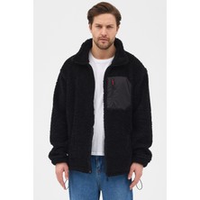 Erkek Peluş Oversize 5 Cepli Sweatshirt