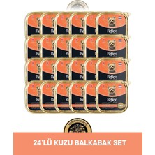 Reflex Plus Alutray Pate Kuzu Etli ve Bal Kabaklı Mini ve Küçük Irklar İçin Yetişkin Köpek Maması Seti 24x85 gr