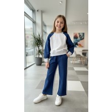 HC Kids Wear Kız Çocuk Kot Detaylı Eşofmantakımı