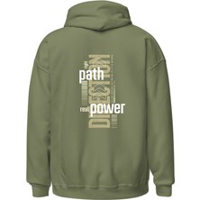 Tişört Kodu Right Path Real Power – Erkek Oversize Hoodie