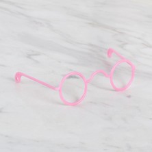 Loren Plastik Amigurumi Gözlük Pembe