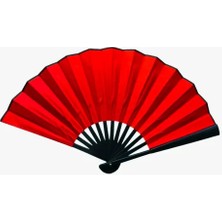 Ett Plastik Kumaş Yelpaze 12'li Kırmızı