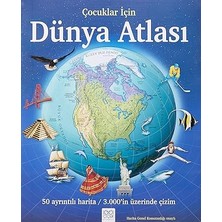 1001 Çiçek Kitaplar Çocuklar Için Dünya Atlası: 50 Ayrıntılı Harita / 3000'IN Üzerinde Çizim: 50 Ayrıntılı Harita / 3000'IN Üzerinde Çi