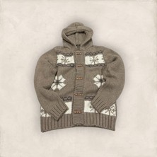 Neyir Düğmeli Kapüşonlu Hırka