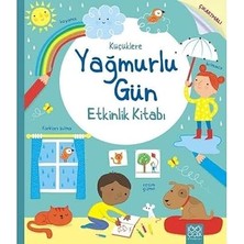 1001 Çiçek Kitaplar Küçüklere Yağmurlu Gün Etkinlik Kitabı: Çıkartmalı + Türk Mitolojisinden Masallar 2
