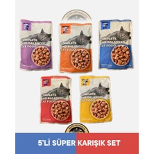 Miss Kis Premium Pouch Tavşan & Kuzu & Hindi & Dana & Tavuk Yetişkin Kedi Konservesi Seti 5x100 gr