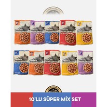 Miss Kis Premium Pouch Tavşan & Kuzu & Hindi & Dana & Tavuk Yetişkin Kedi Konservesi Seti 10x100 gr