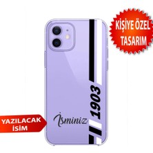 3gen Case Iphone 12-Iphone 12 Pro Uyumlu Kişiye Özel Isim Eklenebilir Desenli Şeffaf Silikon Kılıf