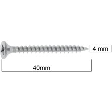 Tuna Sunta Vidası 4.0X40 15 Adet
