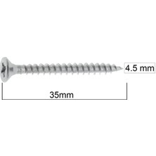 Tuna Sunta Vidası 4.0X35 15 Adet