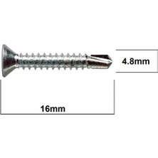 Tuna Matkap Uçlu Vida 4.8X16 15 Adet