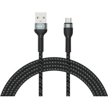 Nova Global Siyah Shira Serisi Micro USB Kablo 2 Metre