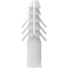 Tuna Plastik Dubel Beyaz 6 mm ( 100 Adet )