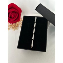 Roya Happiness Çelik Kararmaz Erkek Bileklik Gümüş Renk Sevgiliye Erkek Arkadaşa Hediye Özel Kutulu Yollanır