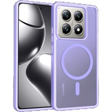 Marsilyan Xiaomi Mi 14T Pro Jota Magsafe Kapak - Lila