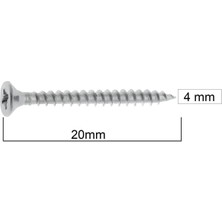 Tuna Sunta Vidası 4.0X20 25 Adet