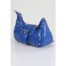 My Vintage Bony Zımbalı Timsah Desenli Kol Çantası