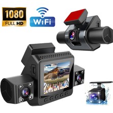 Newdaki 1080P Hd 4 Kameralı Wifi Telefon Kontrolü - 3 Inç Ekran Gece Görüşlü Geniş Açı G- Sensörü