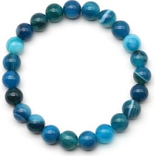 Taşmir Madagaskar Akik Doğal Taş Bileklik 8 mm Küre Kesim